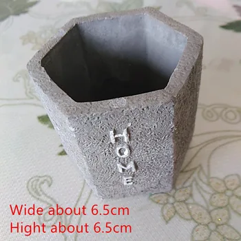 

Handmade Succulent Plants Polygon Concrete Planter Mold Silicone Flower Pot Mould
