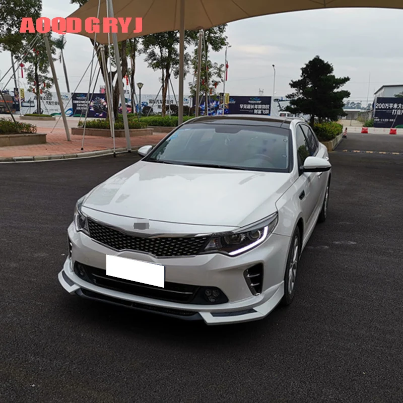 Аксессуары для стайлинга автомобилей 1 шт. для Kia optima K5- Неокрашенный передний бампер спойлер Комплект кузова