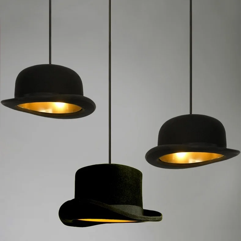 Iwhd Lampe A Suspension Industrielle En Fer Style Loft Chapeau Noir Lampes Suspendues Vintage Salle De Manger Cuisine Aliexpress