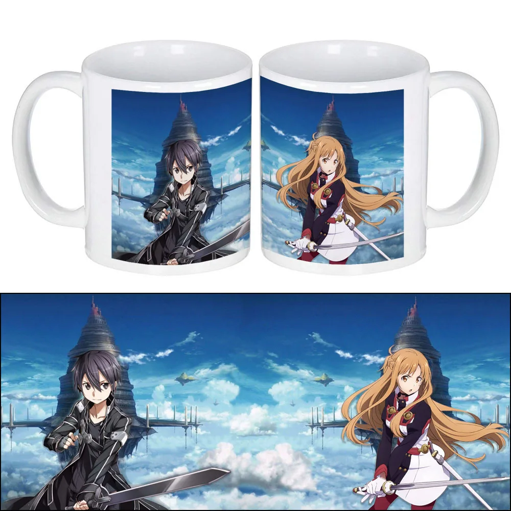 Аниме Sword Art онлайн чашка SAO керамическая кофейная чашка молочная кружка с ручкой