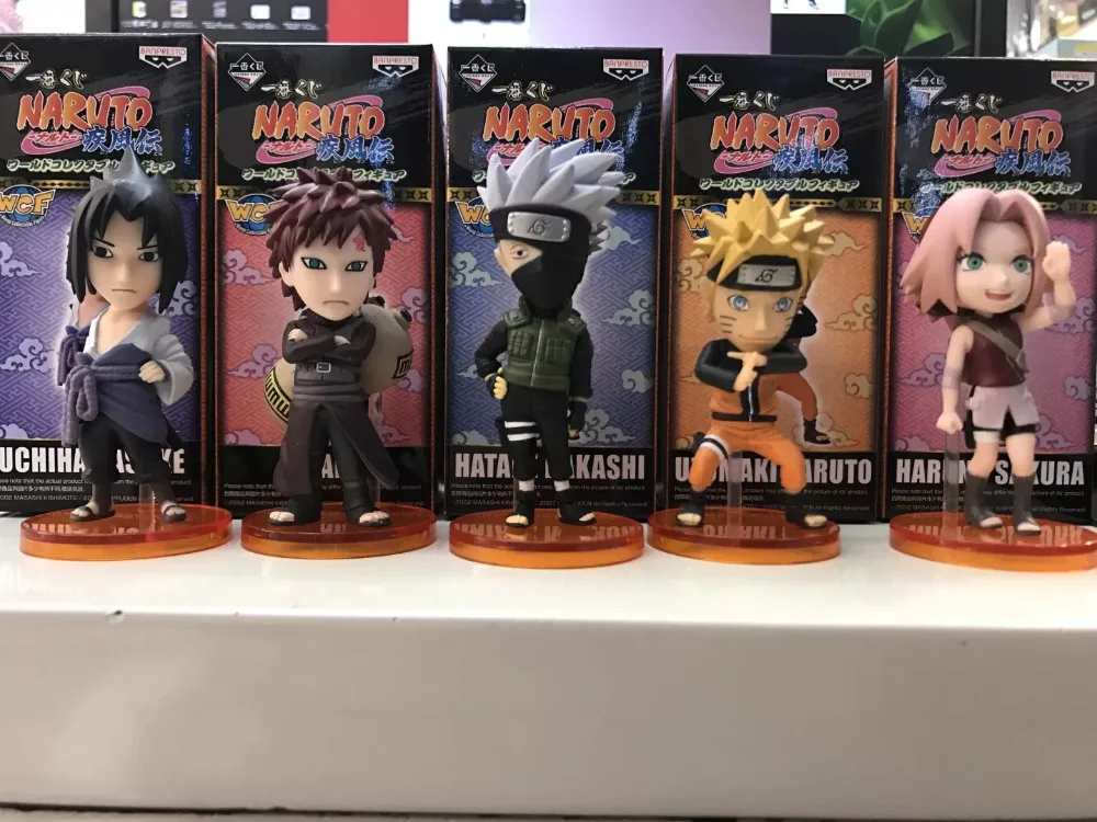5 шт./компл. 7 см Наруто uzumaki Naruto Какаши Гаара Саске аниме фигурку ПВХ Коллекция Игрушки для подарок на Новый год