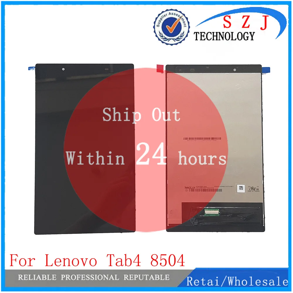 Новый ЖК экран в сборе для Lenovo Tab4 8 / 8504 TB 8504F/TB 8504X сенсорный с цифровым