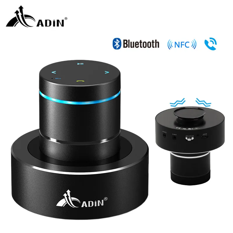 Adin 26 Вт беспроводной Bluetooth динамик NFC бас аудио Вибрация Динамик Сенсорный сабвуфер Hands Free с микрофоном Bluetooth 4,0