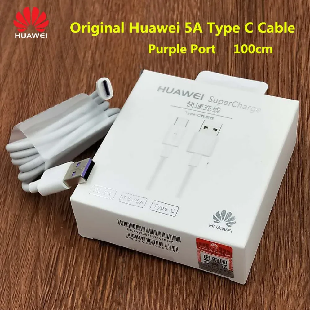 

Huawei 5A Quick Type C Cable Original Super Charge USB-C Data Line 100cm For Huawei P20 Pro/P9 10 Plus/Mate 9 10 Pro/Honor 9 10