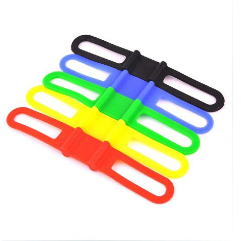 

Bicycle Handlebar Silicone Strap Bike Light Holder Band Phone Fixing Elastic Tie Rope Cycle Bicicleta Torch Flashlight Bandages