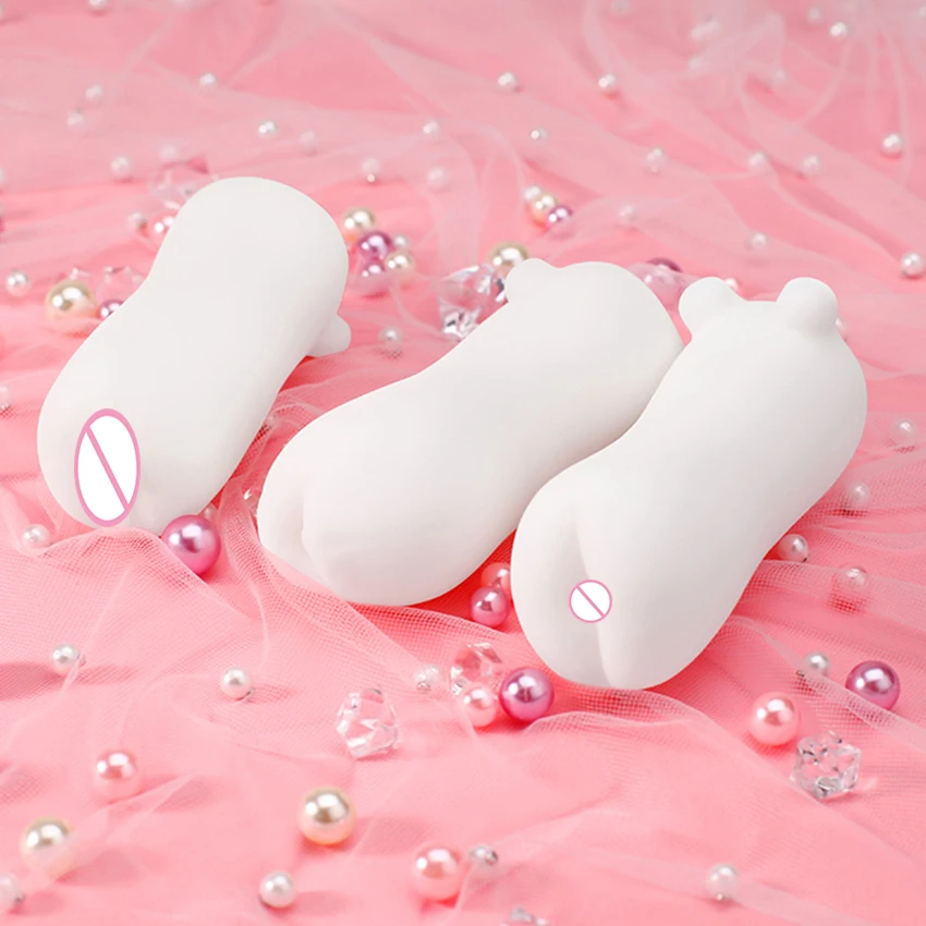 Реалистичный Мужской мастурбатор с глубоким горлом White S/L 4D интимные игрушки для