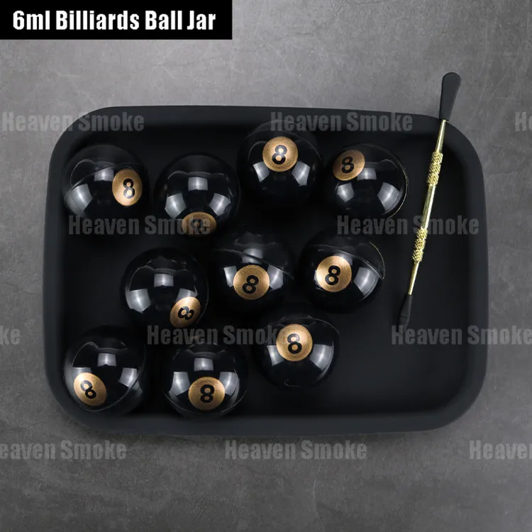 6ml billiards ball silicone jar-Heaven Smoke (10)