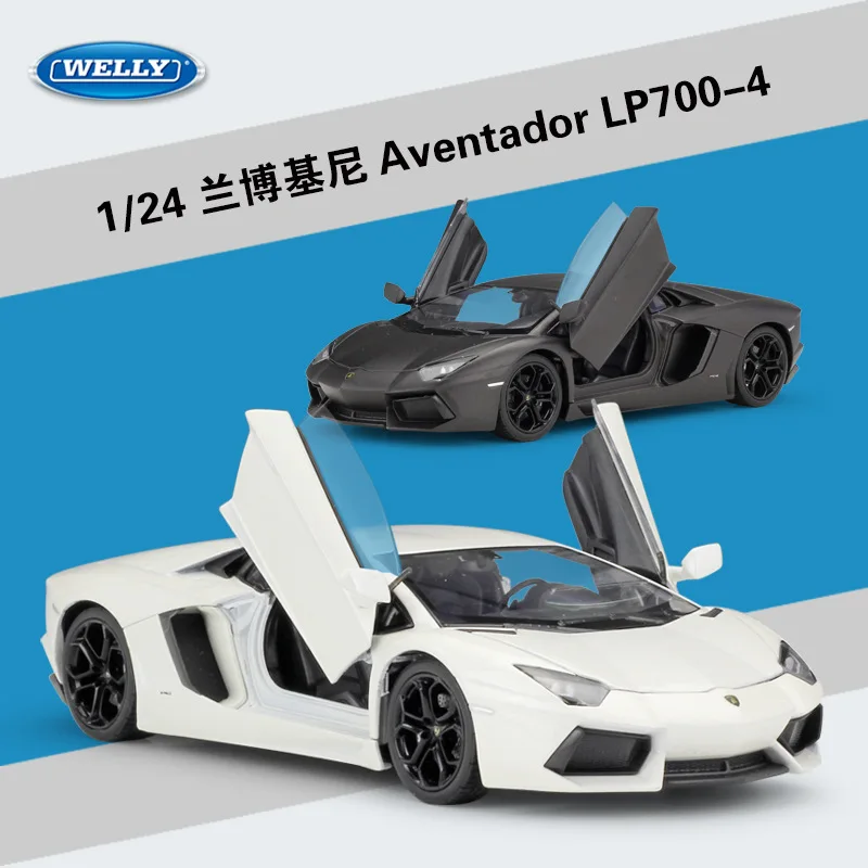 Модель классического игрушечного автомобиля WELLY 1:24 модель литая Lamborghin шатладор