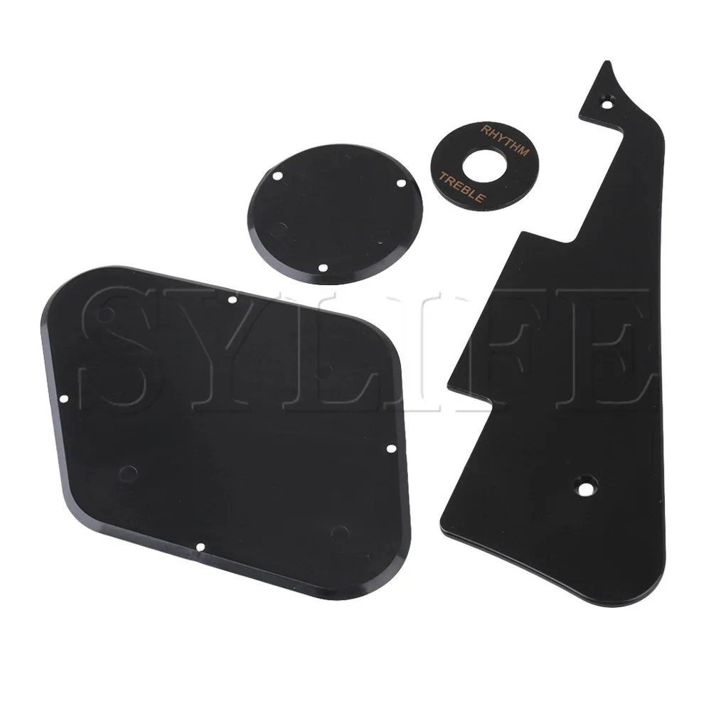 

Black 4 IN 1 BLACK PICKGUARD PLATE FOR ELECTRIC GUITAR