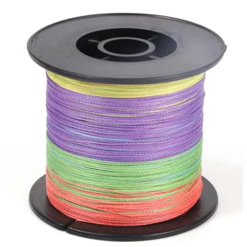 

500M 4 Stands PE Braided Fishing Line Red Green Blue Gray White Yellow Colorful Multifilament Fishing Line Nylon