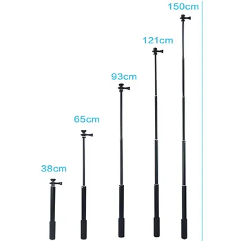 

Selfie Stick with Tripod 59Inch Extendable Monopod Phone Clip for Gopro Hero 9 8 7 6 5 SJCAM sj4000 Xiaoyi yi 4K EKEN Sports Cam