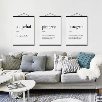 

Minimalist Hippie Life Quotes Living Room A4 Wooden Framed Canvas Painting Home Decor Wall Art Print Picture Poster Scroll