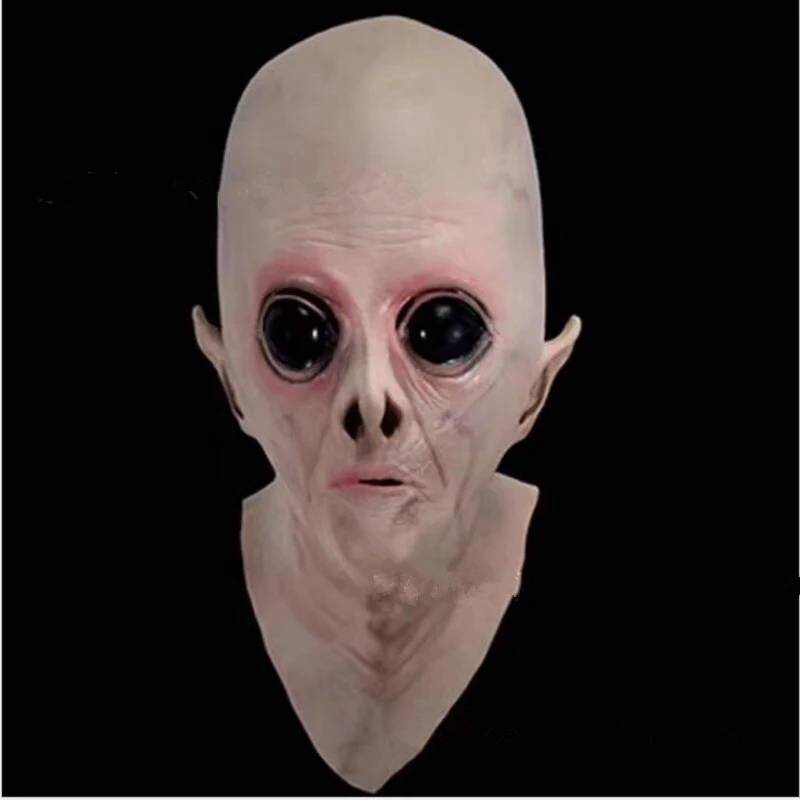1 шт. Хэллоуин жуткий латекс НЛО Alien маска на голову|Маски для вечеринки| |