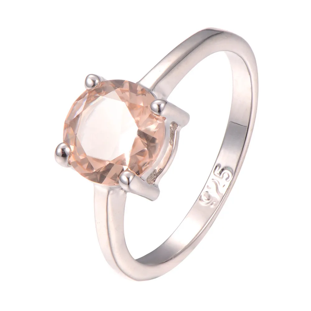 Кольцо из серебра 925 пробы с морганитом размеры 5 6 7 8 9 10 11 12 PR25|ring bullet|ring bannerring pencil |