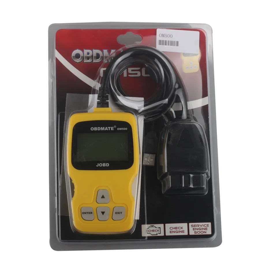 Лучший OBDMATE OM500 JOBD EOBD автомобильный считыватель кодов сканирующий инструмент OBDII OBD2 OM500 автоматический диагностический инструмент OBD 2 II диагностический сканер инструмент