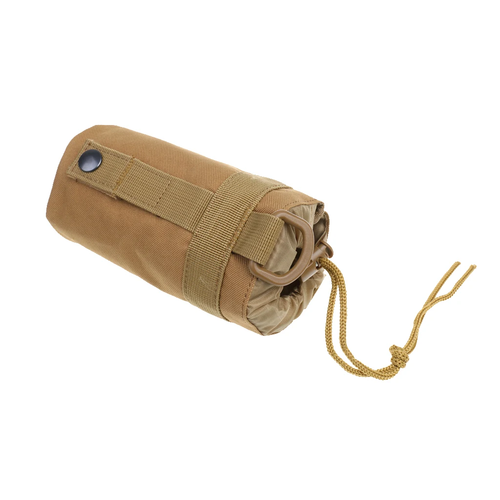 Tactical Military Molle Water Bottle Pouch Drawstring Open Top Travel Water Bottle Bag Hydration Carrier Water Bottle Pouch