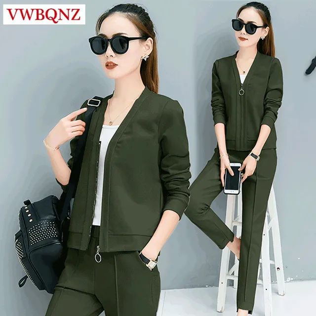 Best Offers Fashion Women Two-piece Suit Sets 2018 Spring Autumn New Slim Long-sleeve Zipper Tops+Pants Solid Ladies Casual Clothing Suit Best Offers Fashion Women Two-piece Suit Sets 2018 Spring Autumn New Slim Long-sleeve Zipper Tops+Pants Solid Ladies Casual Clothing Suit