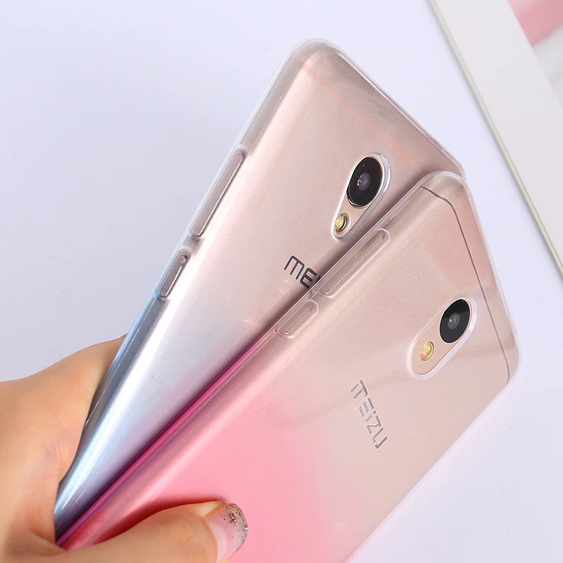 Мягкие градиентные силиконовые чехлы для Meizu M6 Note Pro 7 U20 U10 M6 M3 M5 Note MX6 M6s M5s M5C 5A ультра тонкий бампер задняя крышка телефона