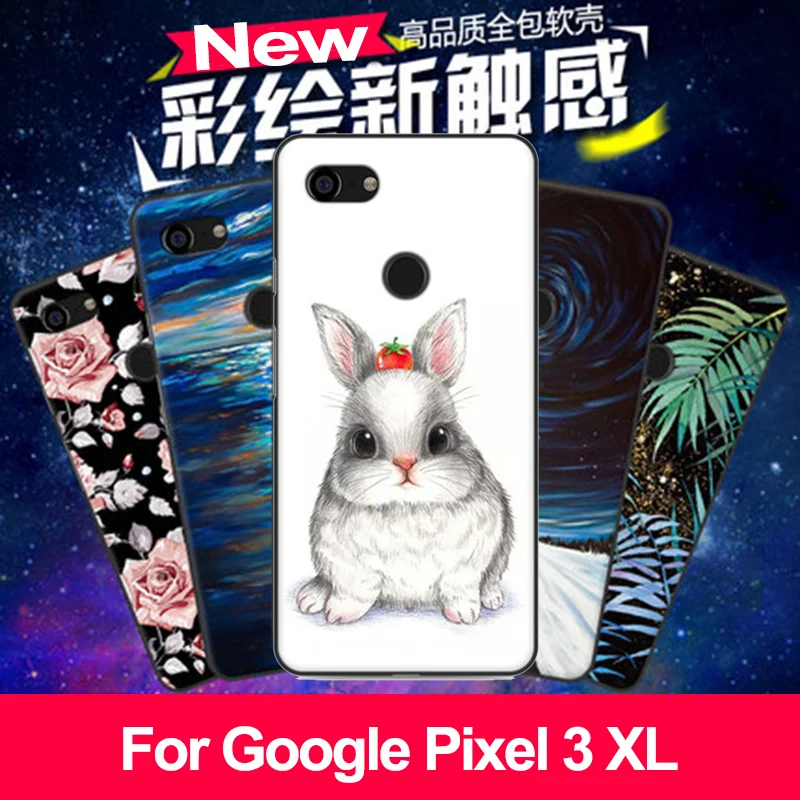 Силиконовый чехол для Google Pixel 3 XL Pixel3 мягкий телефона с мультяшным рисунком 3XL
