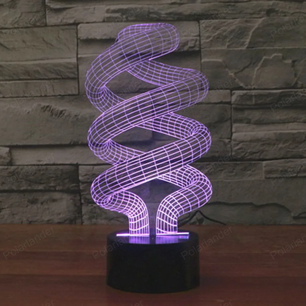 3D Night Lights LED 7 color changing Table Light visual illusion LED lamp for kids toy Christmas