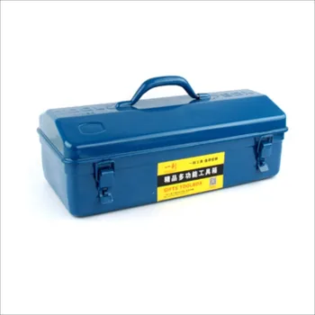 

Thickened iron toolbox Hardware collection box Multi-function portable case The toolkit Car receiving box Free shipping