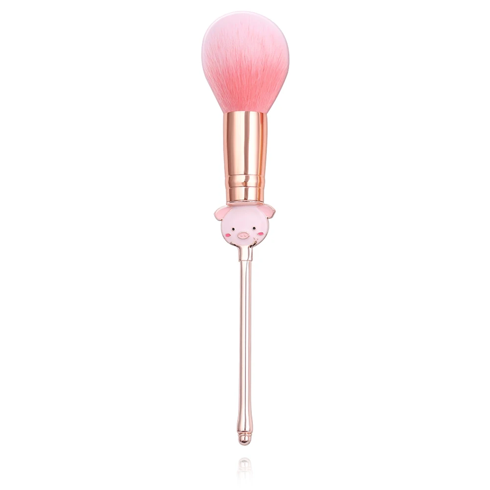 

Pro Makeup Brushes Cosmetic Cute Pig Brush High Quality Metal Handl Powder Foundation Blush Eyebrow Eyeshadow Brush Makeup Tools