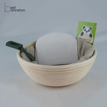 Лучшие banneton 10 дюймов Banneton изоляционная корзина Набор-для профессиональных и домашних хлебопечек чаша скребок и Brotform тканевый вкладыш