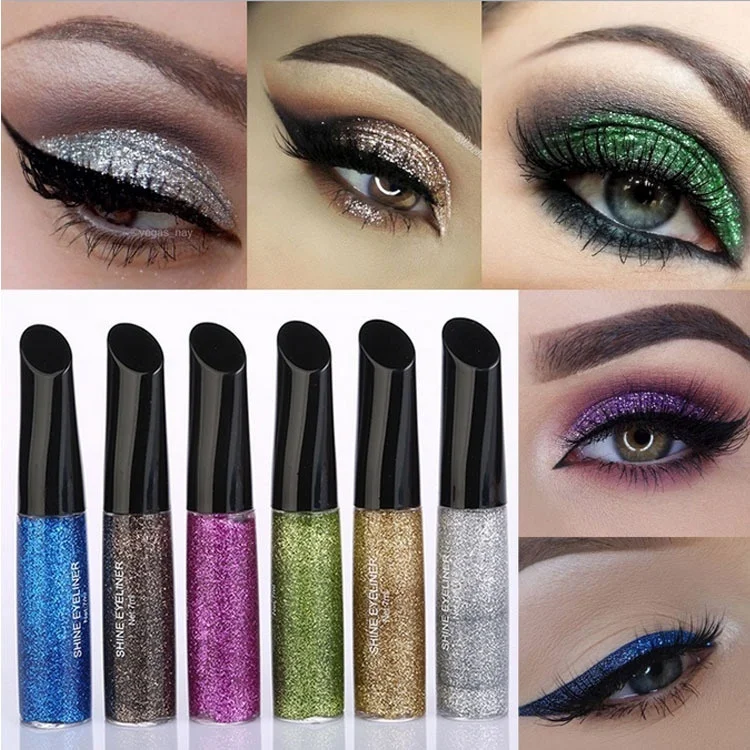 

Colorful Shimmer Liquid Eyeliner Makeup Diamond Silkworms Eye Makeup for Women Cosmetic
