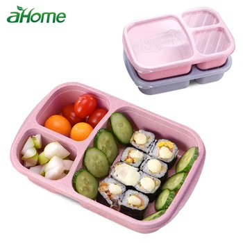 

Separate lunch box Portable Bento Box Lunchbox Leakproof Food Container Microwave oven Dinnerware for Students