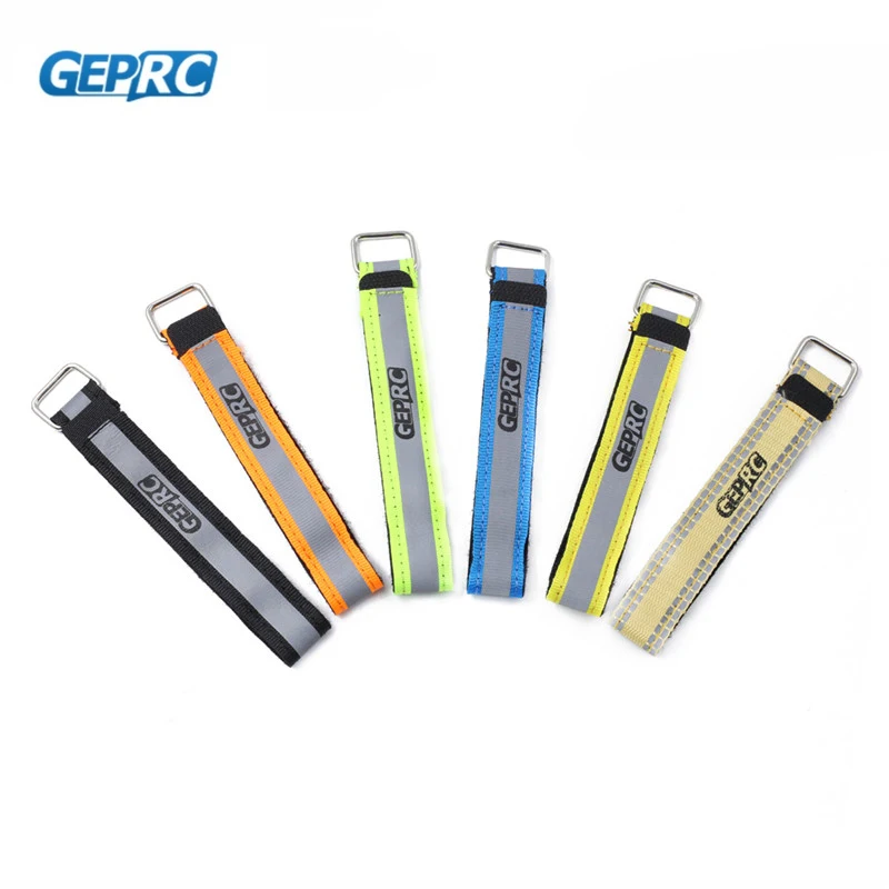 

2 PCS 10x100mm 10x150mm 20x250mm Geprc Fluorescent Yellow/Green/Yellow Battery Tie Down Strap for RC Drone FPV Racing Parts