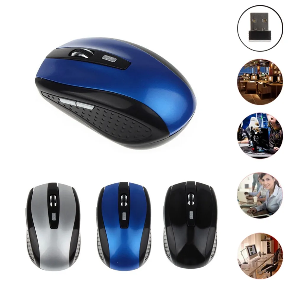 

New Mini 2.4G Wireless Mouse 6D 2400DPI PC Wireless Mouse Receiver with USB Interface for Notebooks Desktop Computers laptops