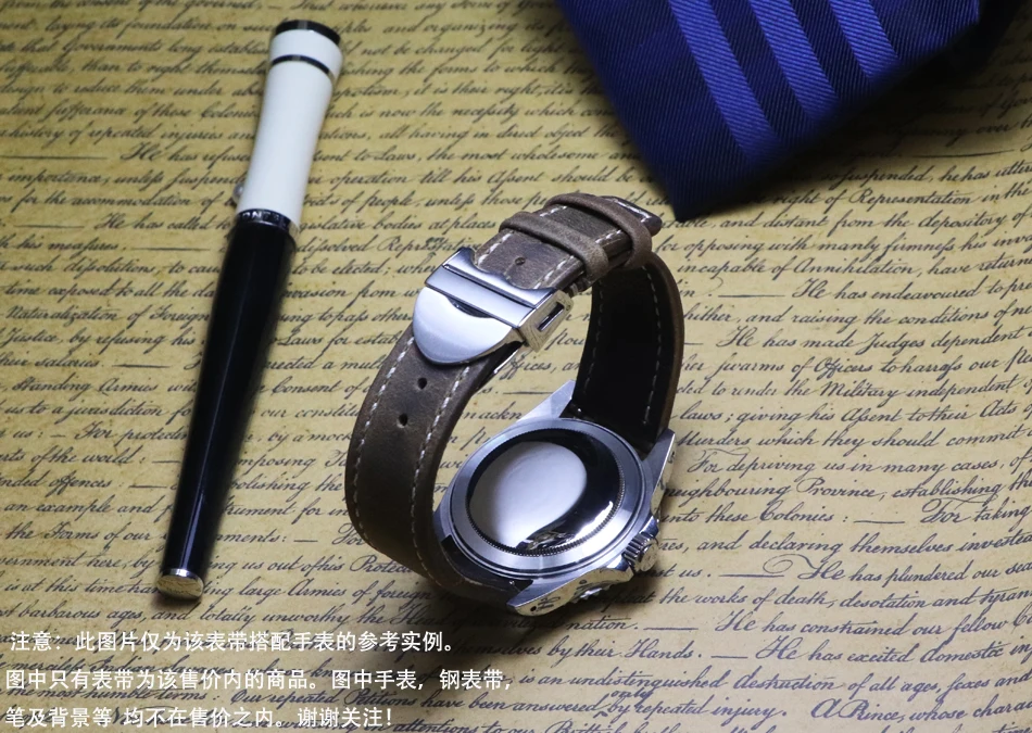20 21 22 мм подлинный набор инструментов для работы с кожей винтажные часы ремешок для наручных часов для iwc Tissot Tudor браслет высокого качества
