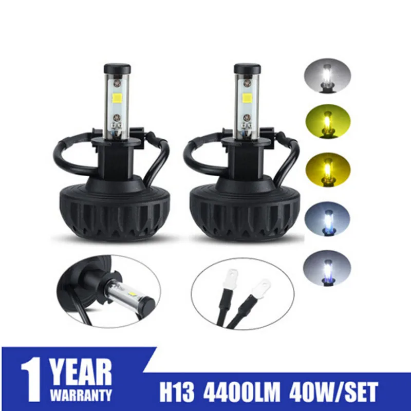 

A Pair CREE LED Chips Car Headlight Bulb Auto Fog Light Lamp Kit H3 Single beam 40W 4400LM 3000-10000k Universal For Jeep