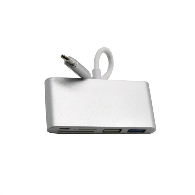 OMESHIN usb-хаб 5-в-1 тип-c USB-C 3,1 OTG USB 3,0 2,0 концентратор SD/TF кард-ридер комбо для ноутбука td0218 Прямая поставка