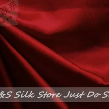 / epacket/ шелковая ткань/однотонная окрашенная/винно-красная/шелковая ткань на платье/шелковое постельное белье/# LS0744-3