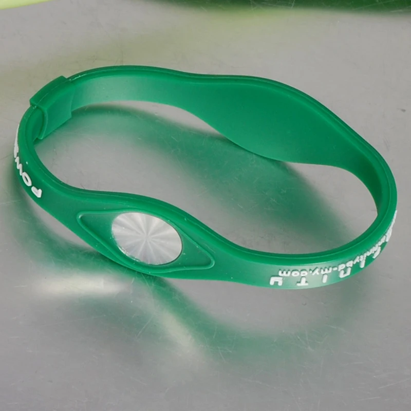 Wollet Jewelry 6 Colors Sport Power Silicone Wristband Negative Ion