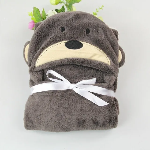 ﻿Buy baby blankets newborn swaddle lovely animal style hooded receiving