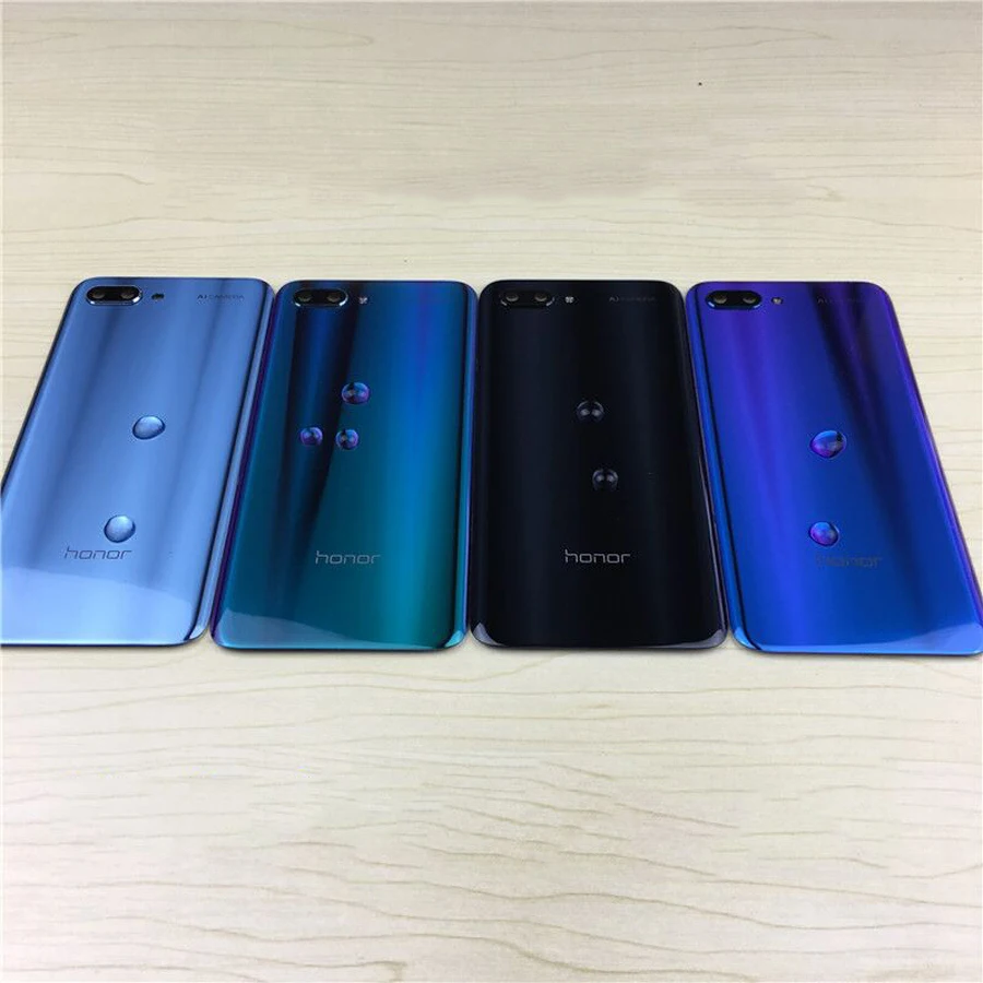 Оригинальное 3D стекло для Huawei Honor 10 Задняя стеклянная панель Крышка батарейного