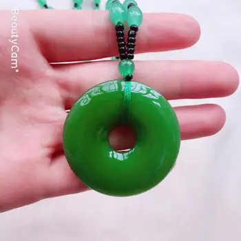 

Natural Stone Necklace Knotted Matching Drop Pendant Necklaces Bohemian Jewelry Women Beads Safety Button Round necklace pendant