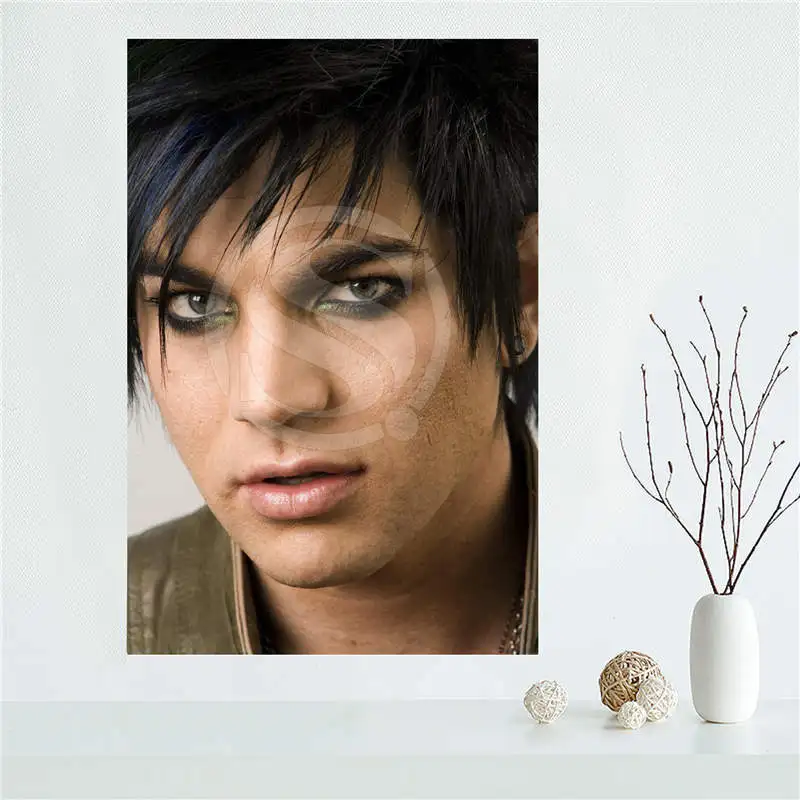 

YJW523-L24 Custom adam lambert Canvas Painting Wall Silk Poster cloth print DIY Fabric Poster FF-21