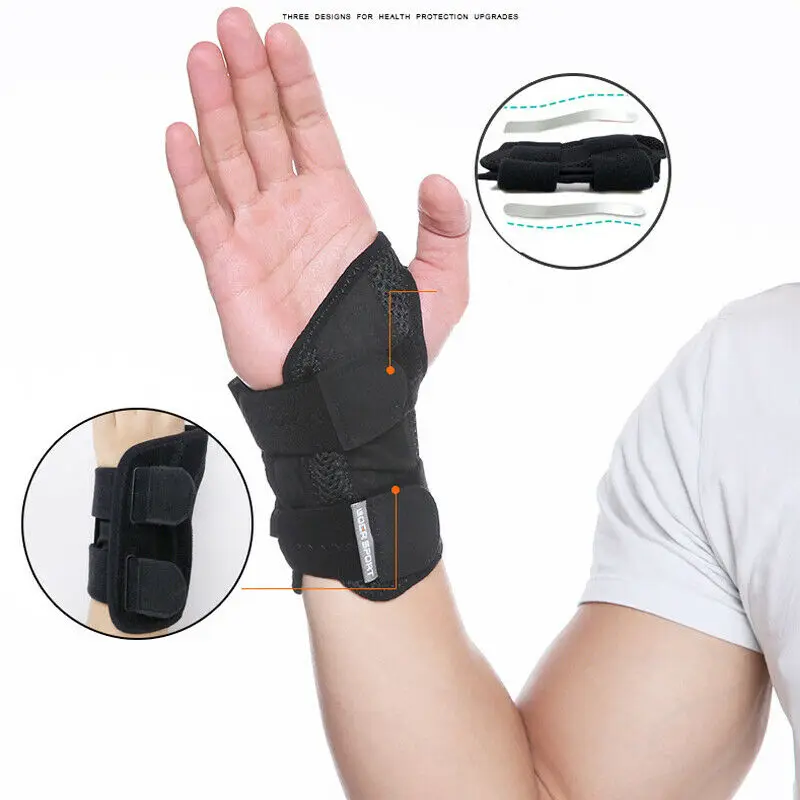 

Breathable Sport Wrist Hand Brace Support Splint Carpal Tunnel Sprain Arthritis Gym Left Right hand Wrist Support Safety