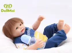 Reborn baby doll 50 см мальчик тела полный силиконовые куклы для новорожденных и малышей реального живого поддельные младенец reborn bebe подарков reborn