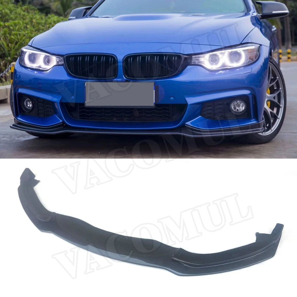 4 серии углеродное волокно передний бампер спойлер разветвители для BMW F32 F33 F36 2014