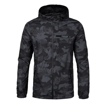 

2018 plus size 8XL 7Xl 6XL Spring Autumn Mens Casual Camouflage Hoodie Jacket Men Waterproof Clothes Men's Windbreaker Coat Male