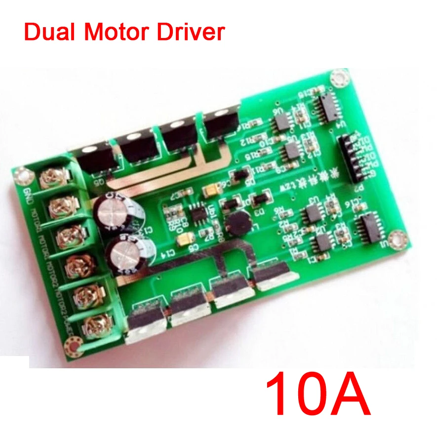 

Dual Motor Driver Module board H-bridge DC MOSFET IRF3205 3-36V 12v 24v 10A Peak 30A