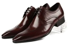 Große größe EUR45 Schwarz/Braun tan spitz oxfords schuhe herren business schuhe aus echtem leder-hochzeitsschuhe herren kleid schuhe