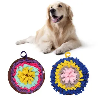 

Pet Toys Dog Round Pet Sniffing Pad Washable Training Blanket Feeding Mat