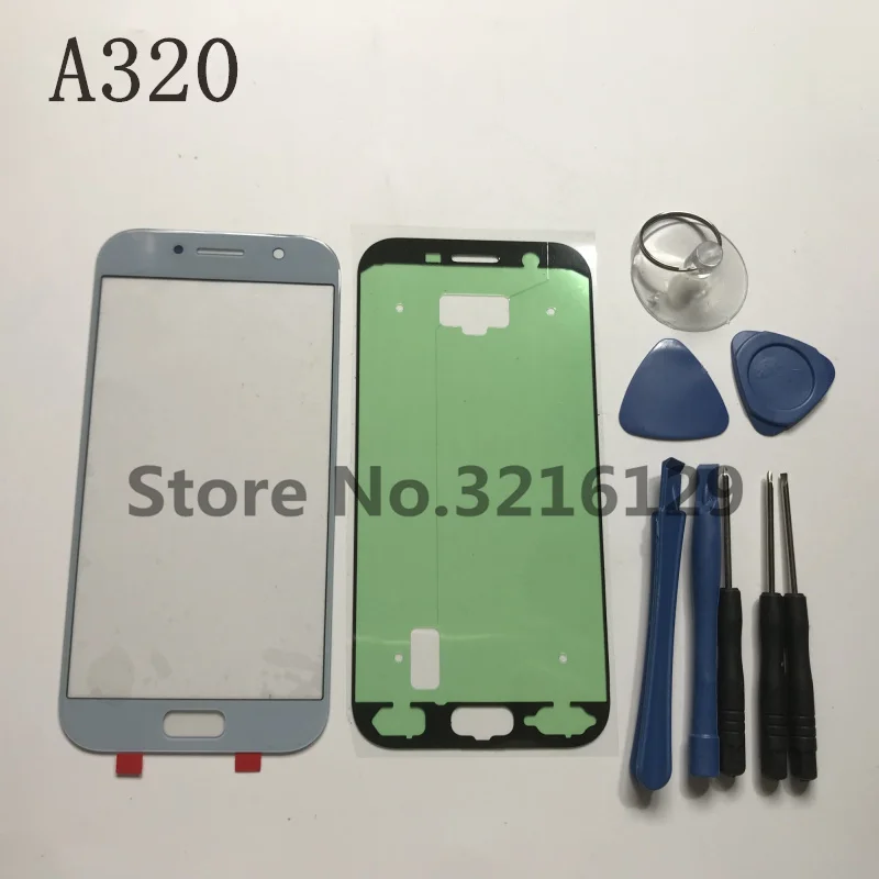 

Original External Front Outer Glass Lens replacement for Samsung Galaxy a3 a320 2017 LCD touch screen Glass+ Adhesive