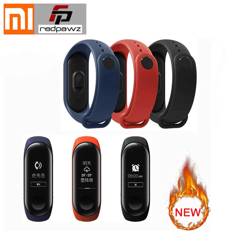 

International English Xiaomi Mi Band 3 Smart Bracelet Call Reminder Pedometer Heart Rate Monitor 5ATM Waterproof Fitness Tracker