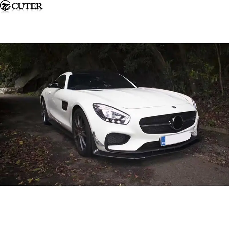 AMG GT GTS автомобильный комплект кузова из углеродного волокна передний бампер для губ задний диффузор боковые юбки задний спойлер для Mercedes Benz AMG GT GTS 15-16